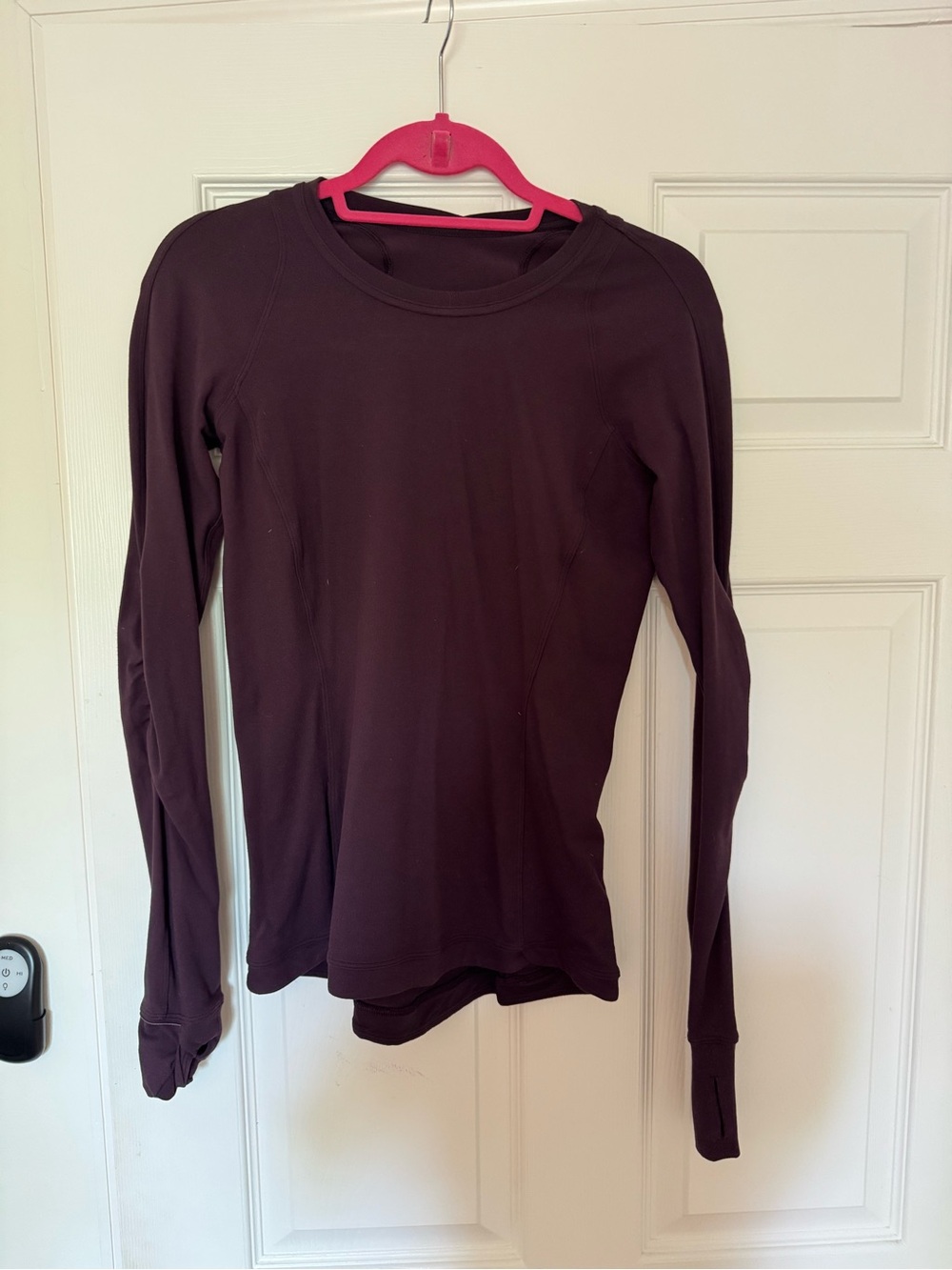 lululemon athletica Long-Sleeve Crew Top in Plum